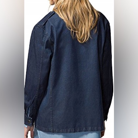 NWT Massimo Dutti Dark Denim Long Jacket - Picture 14 of 14